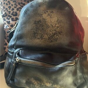Lusher Explorer Leather Backpack Raw Onyx - New without Tags